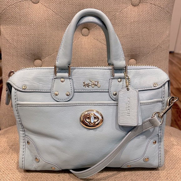 Coach | Bags | Coach Rhyder Mini 24 Leather Satchel Crossbody Bag ...